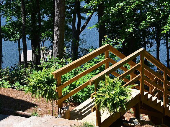 Stairs from House to Lake