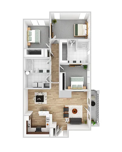 Floor plan C1 Renovated