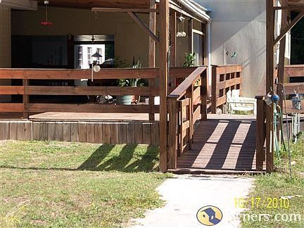 ramped and roofed over decks