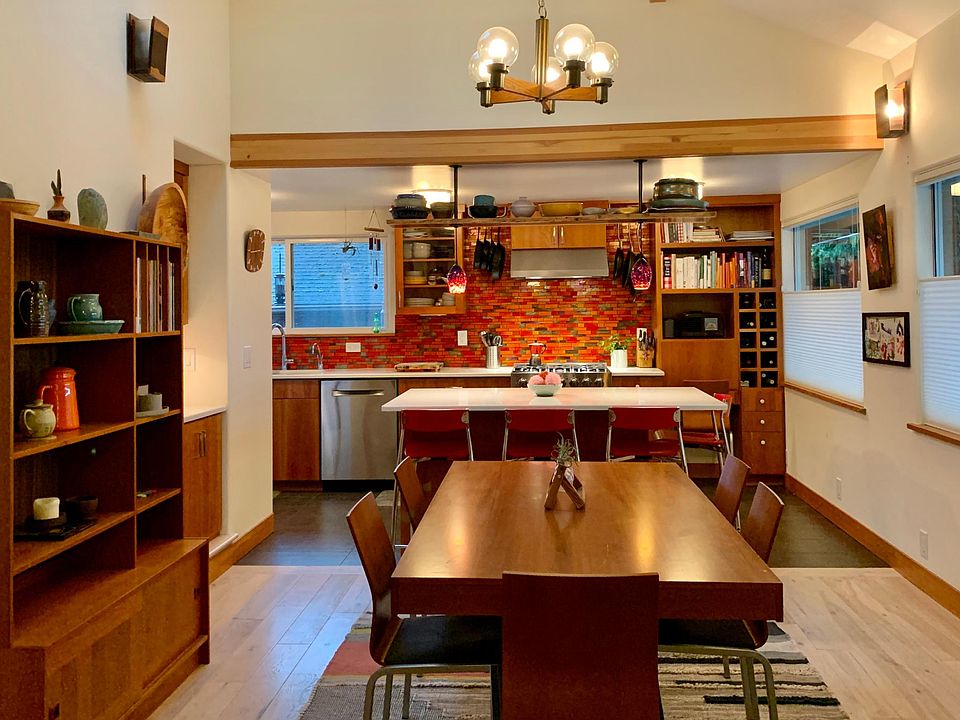 House is unfurnished, but this staging shows possible layout.