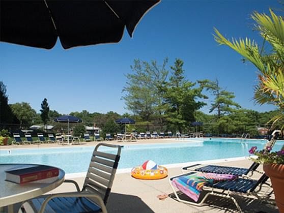 Relaxing pool at Iverson Towers