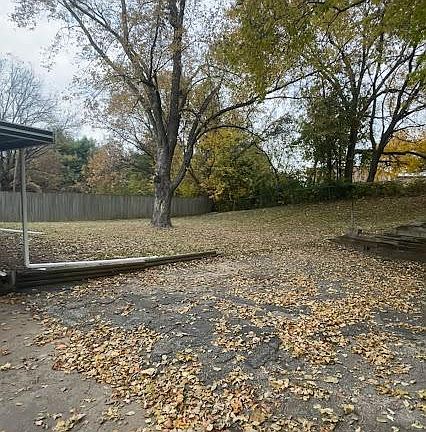 Large backyard