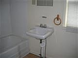 Upstairs bath with tub