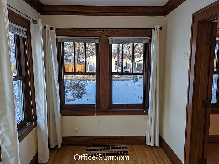Looking north another view of sunroom/office