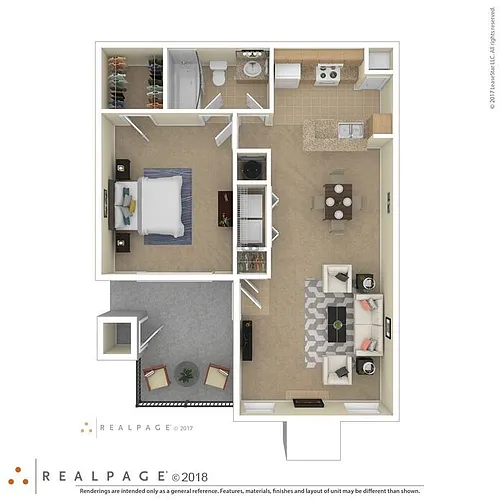 Floor plan One Bedroom