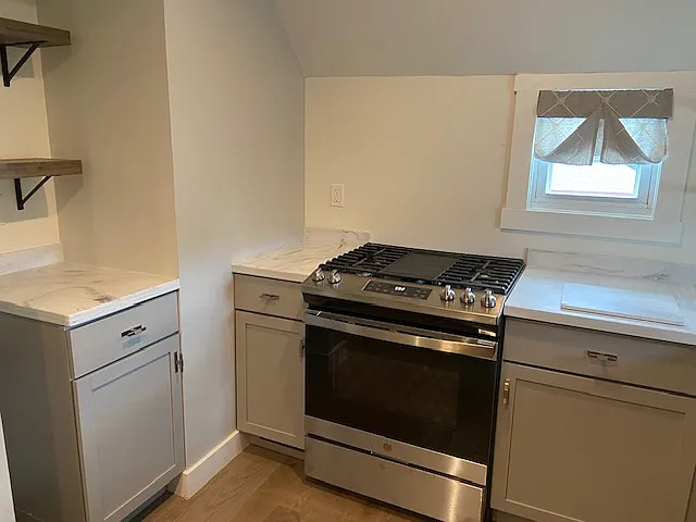 side cabinet, wood shelves