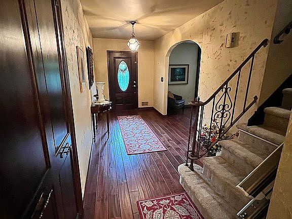 Entry foyer to main house