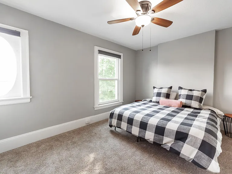 Primary bedroom gets great southern light
