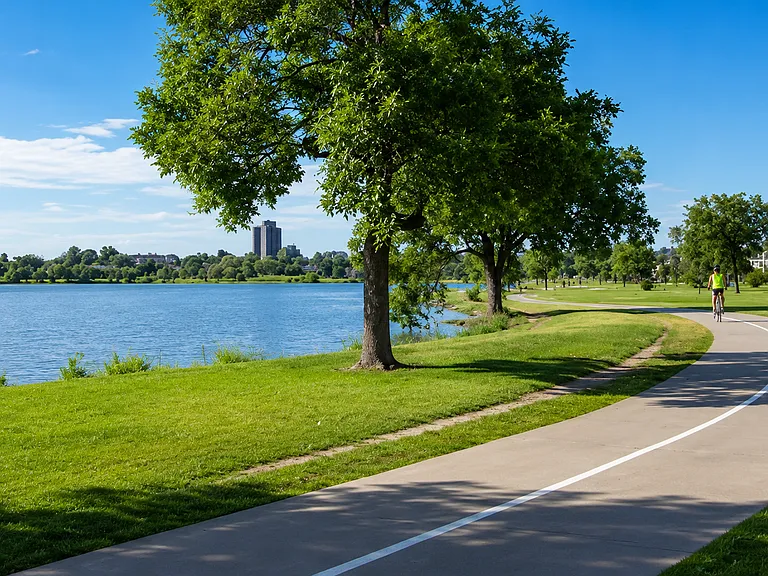 Just minutes from Sloan's Lake Park's walking and biking trails.