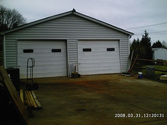 2 car garage at the back of the house