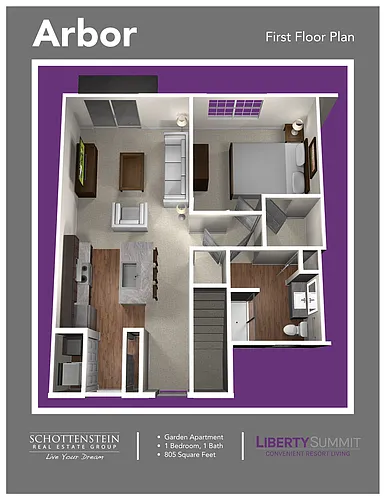 Floor plan Arbor 1st Fl