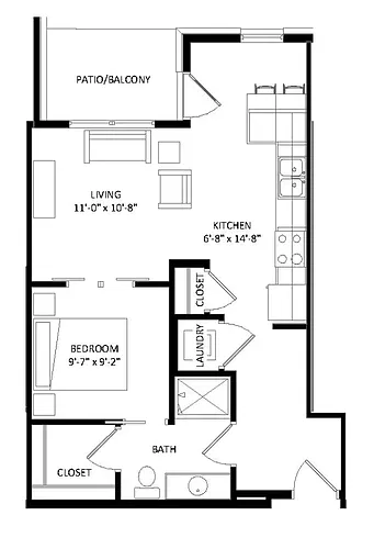 Floor plan Studio B1