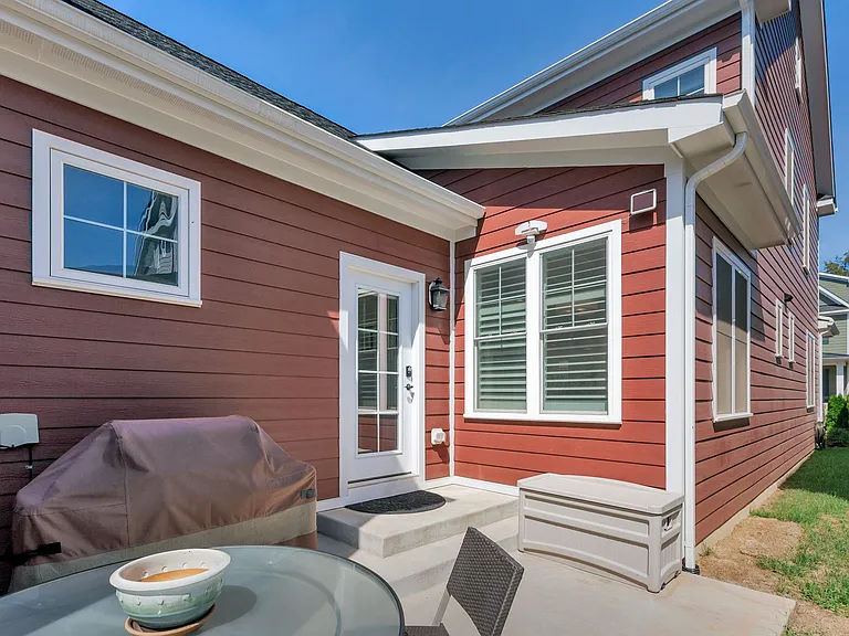 Side porch, grilling area.