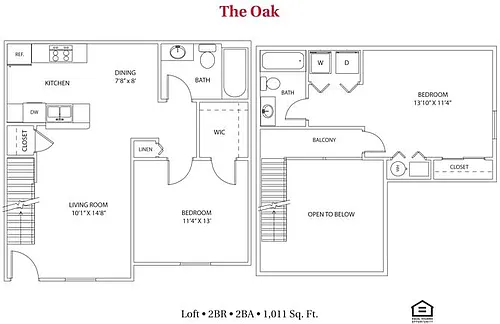 Floor plan The Oak