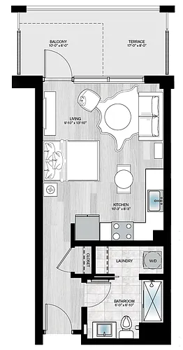 Floor plan Bayshore2-studio-S