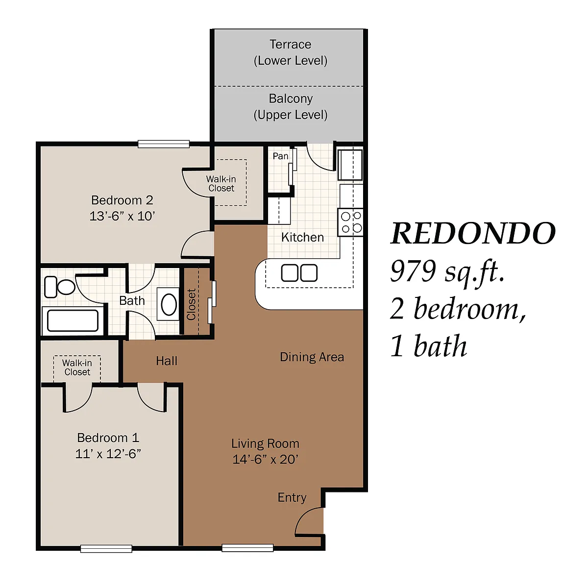 Floor plan 2x1 Redondo
