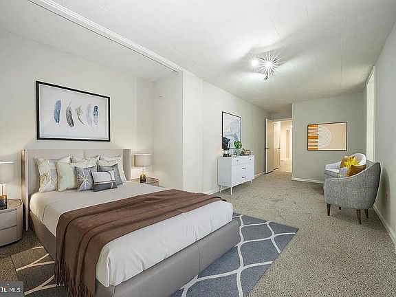 Oversized bedroom and office (staged)