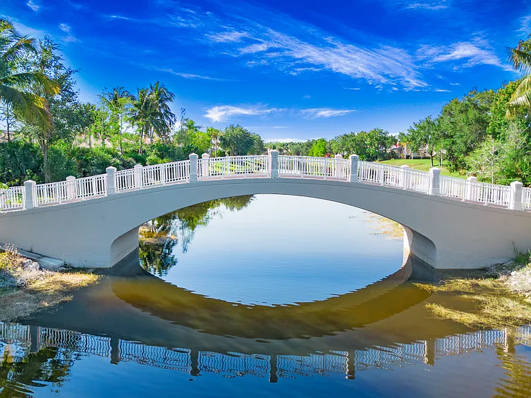 Scenic bridges located throughout Village Walk