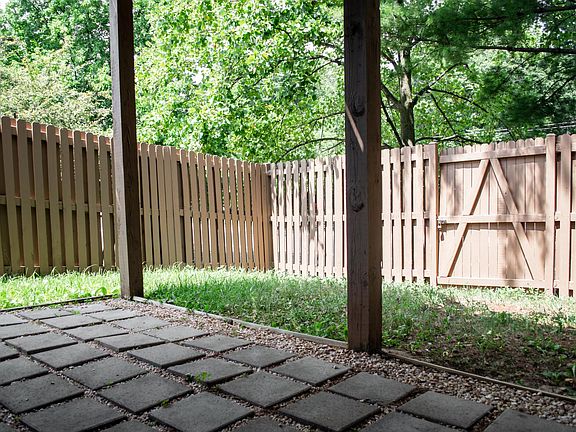 Patio space below the deck
