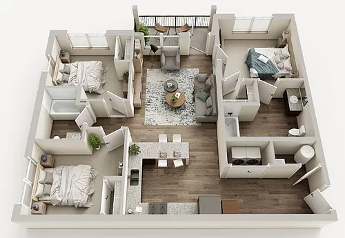 Floor plan 3 Bedroom