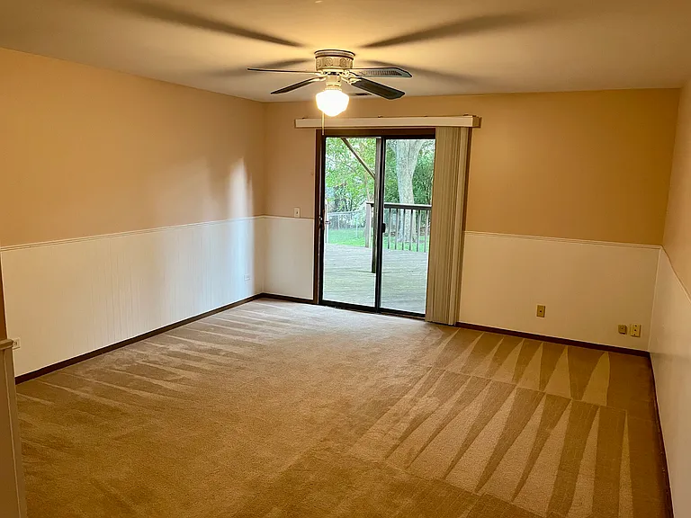 Family Room with Patio Door to Deck