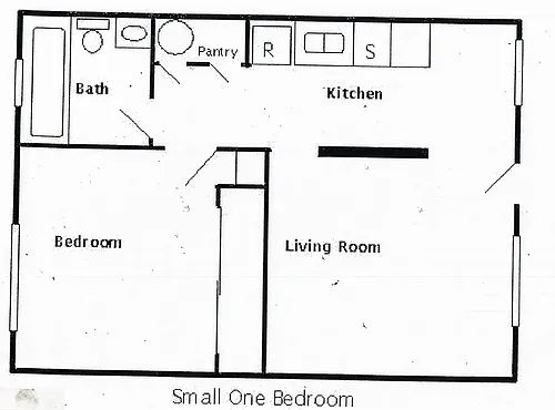 Floor plan 1 Bedroom