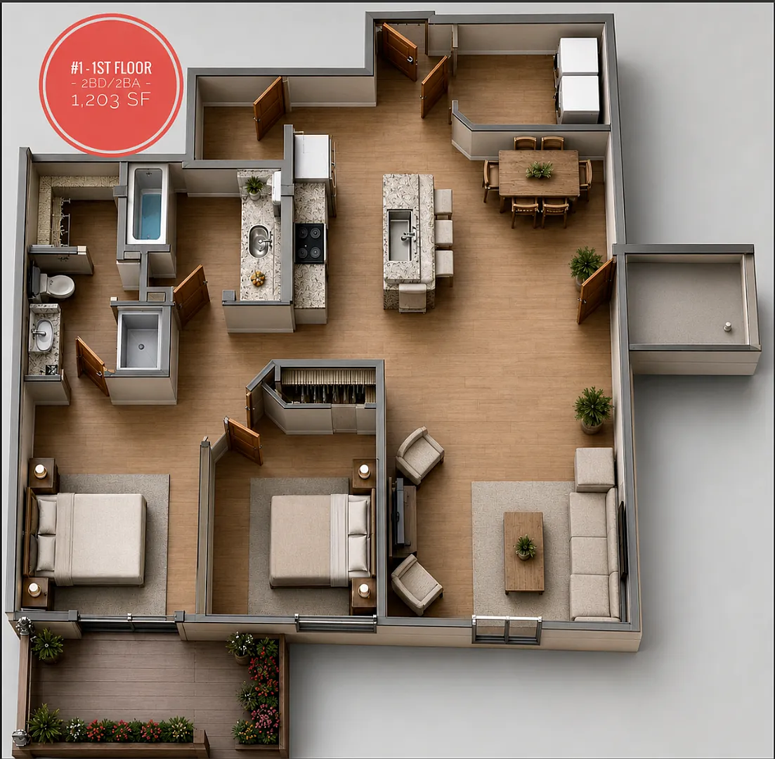 2 BD 2 BA Lower — Photo 3