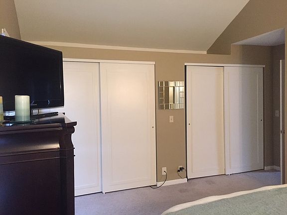 Master bedroom closets