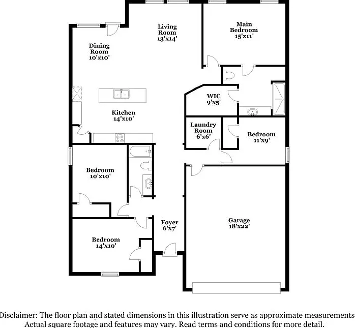 4 bed, 2.0 bath, 1535 sqft, $2,020 — Photo 2