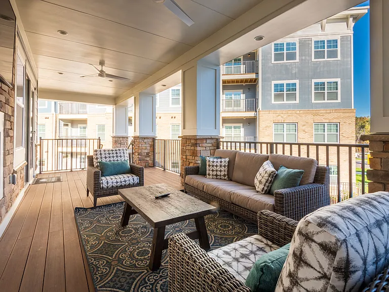 Outdoor Lounge at Hawthorne at Parkside in Cary, NC