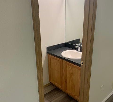 Lower half bath