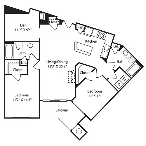 Floor plan 2G/2H