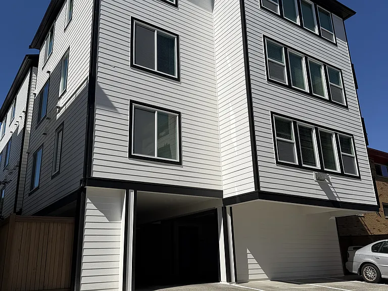 Alleyway Parking and Building Entrance