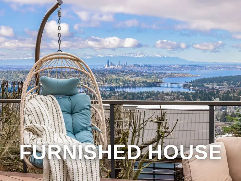 Welcome to our home with the stunning view on the deck!