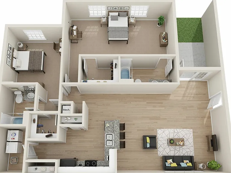 B4 2 Bedroom Floor Plan B4 2 Bedroom Floor Plan