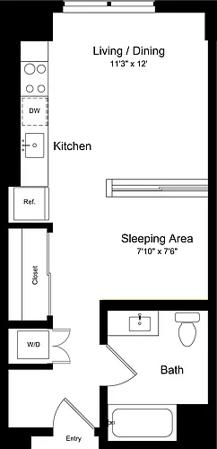 Floor plan Studio C