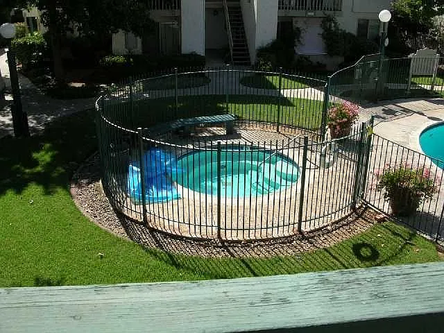one of two hot tubs