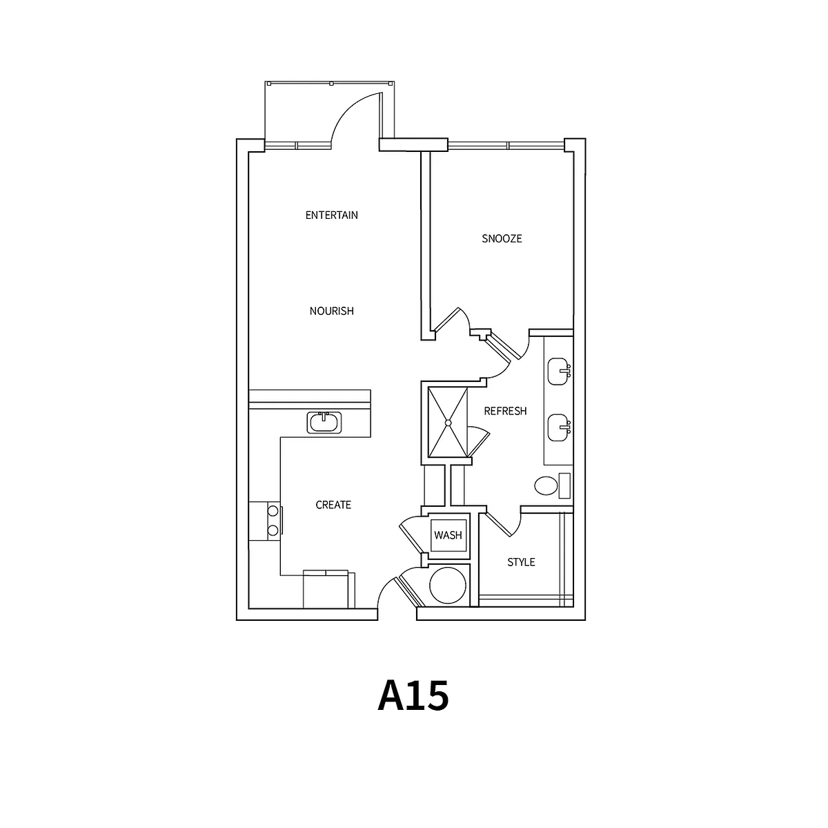 Floor plan A15