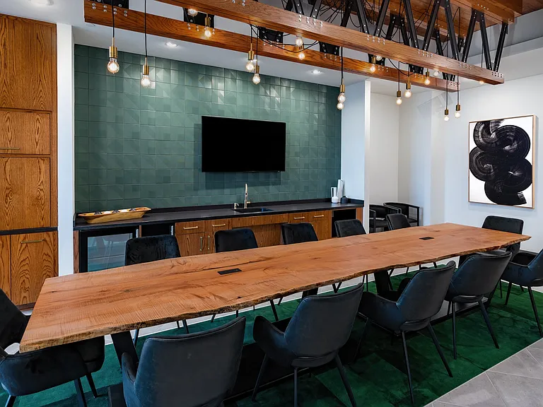 Conference Table with TV and Wi-Fi