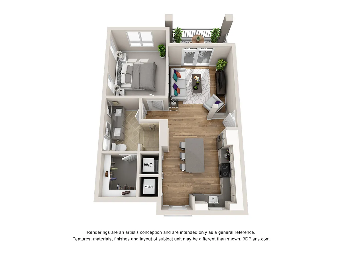 Floor plan 1LWU