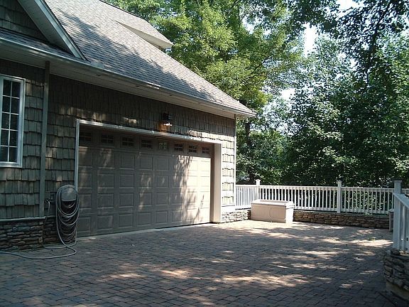 Two Car Garage and parking area