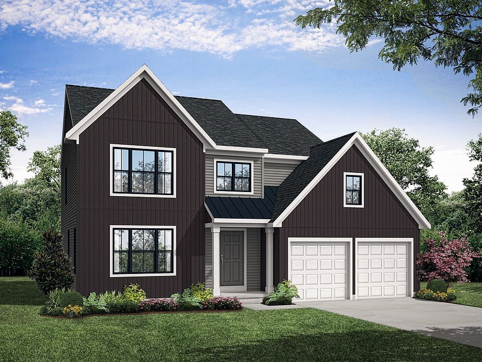 Front elevation of the Charlotte Model from Garman Builders