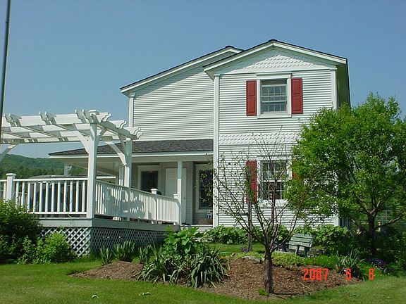 Small pond in foreground