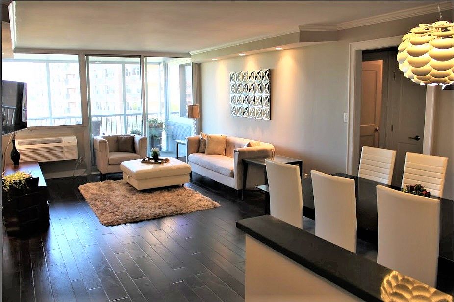 Large living room and dining room