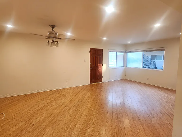 Large Main Room- Living/ Dining with recessed lighting