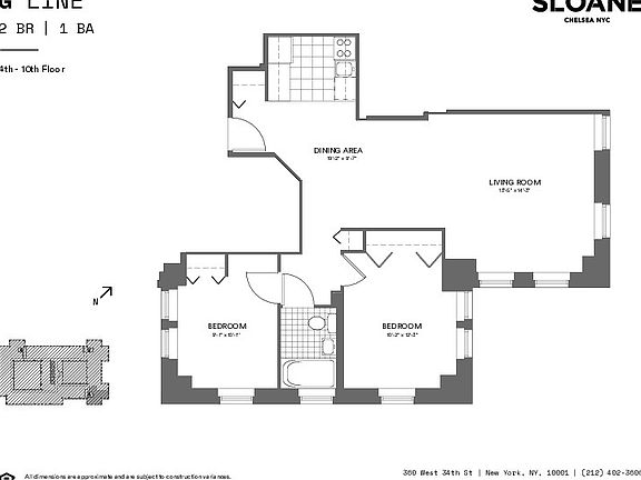 2nd image of 360 W 34th St APT 5G