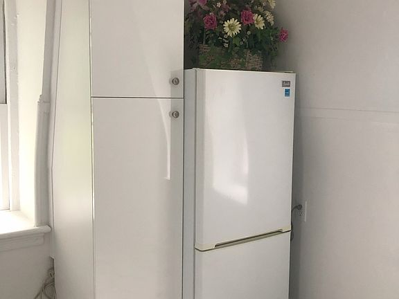 Refrigerator and storage cabinets