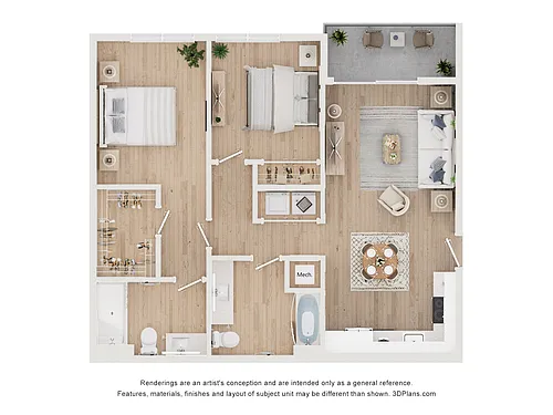 Floor plan 2 Bedroom
