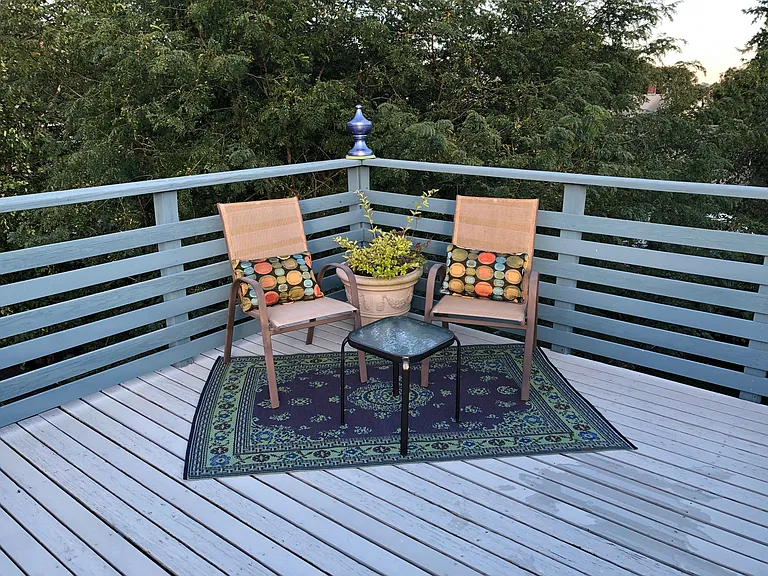 Private deck of 3rd floor.