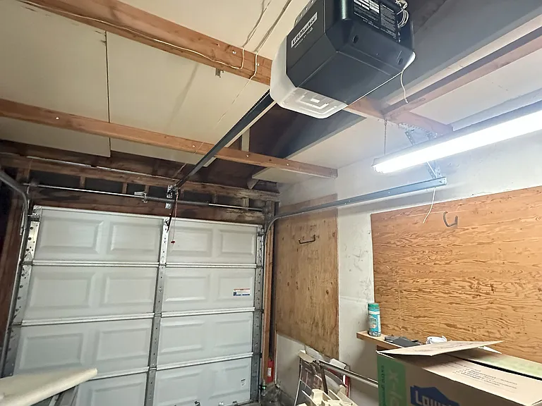 Large One Car Garage with Automatic Garage Door Opener